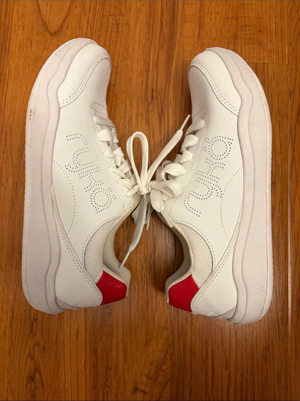 Ryka Courtside Arch Support Women’s White Leather Sneakers, size 8 - Picture 4 of 10